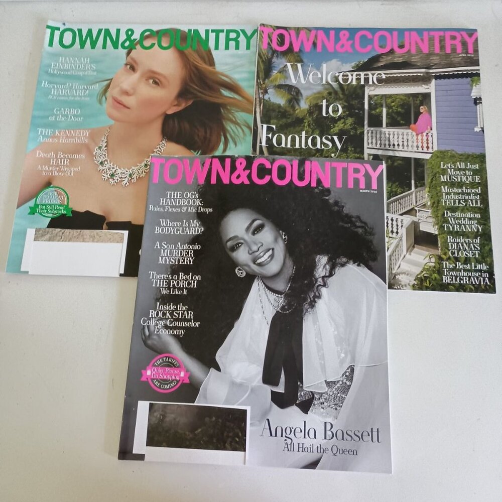 Town and Country 3 pack magazines March to May 2025